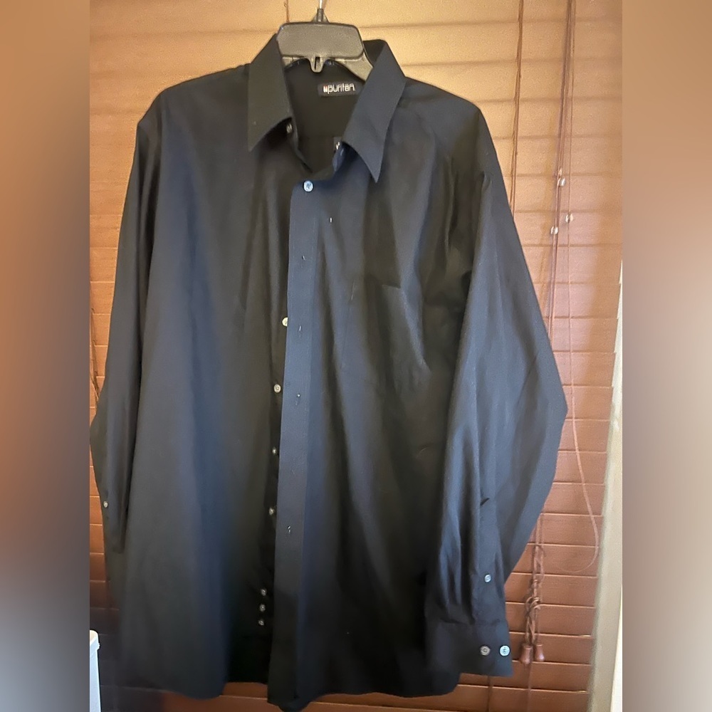 black button down shirt